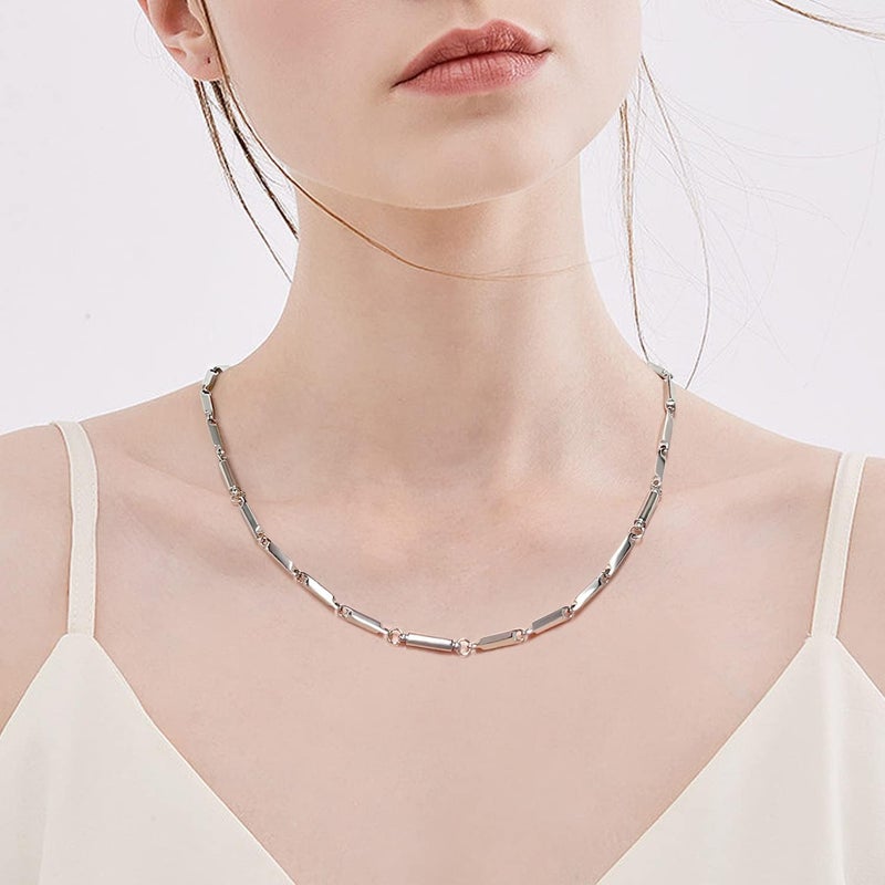 JEROOT Titanium Steel Magnetic Necklace for Women Men Unisex, 6 Ultra Strength Column Magnetic Necklace for Neck Shoulder and Back, Necklace with Jewelry Gift Box - Image 2